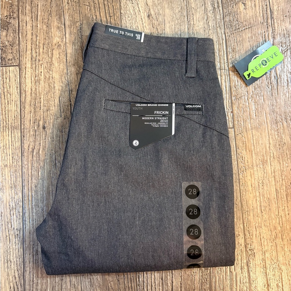 Volcom Chino Charcoal Frickin Modern Stretch Trousers